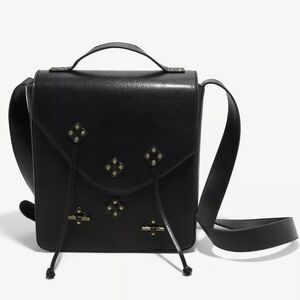 Her Universe Black Crossbody Bag with Gold Accents